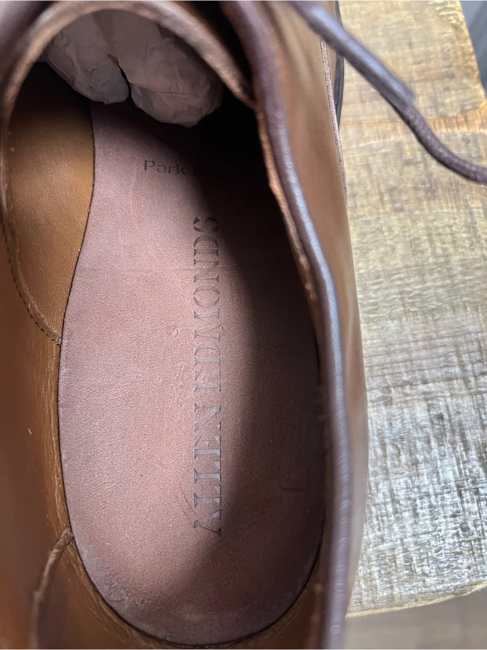 Allen Edmonds Park Avenue  Bench Welt